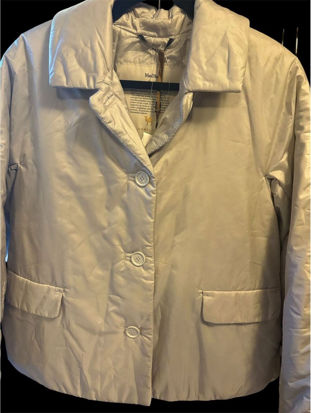 Max Mara camel hair insulated jacket NWT
